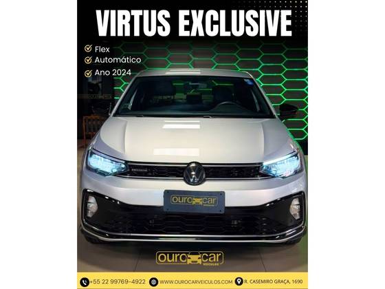 VOLKSWAGEN VIRTUS 1.4 250 TSI EXCLUSIVE AUTOMÁTICO VOLKSWAGEN VIRTUS 1.4 250 TSI EXCLUSIVE AUTOMÁTICO